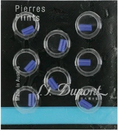 S.T. Dupont Flints 8 stk Blå