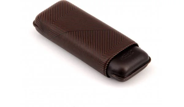 Davidoff Cigaretui XL-2 Brunt læder 'Blad'