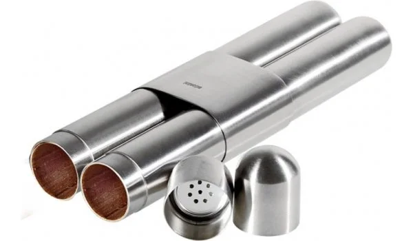 adorini Double Cigar Høj Kvalitet Stål Satin Finish/Cedar