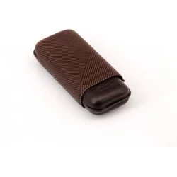 Davidoff cigaretui i læder R-2 brun 1