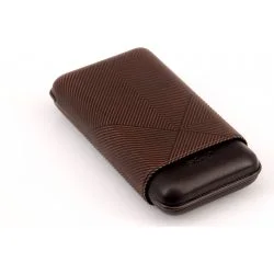 Davidoff cigaretui XL-3 læder brun blad