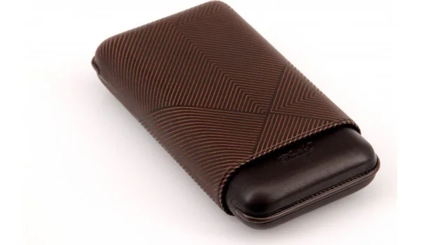 Davidoff cigaretui XL-3 læder brun blad