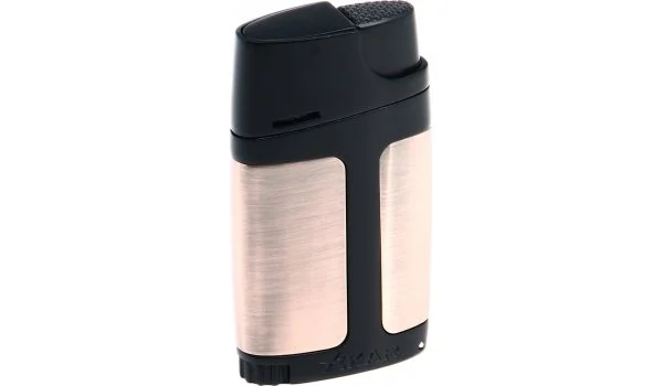 Xikar lighter med dobbelt flamme Bronze/Sort