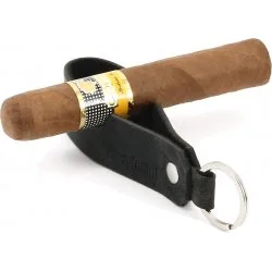 adorini Cigar & Pibe Rest Læder Nøglering Sort