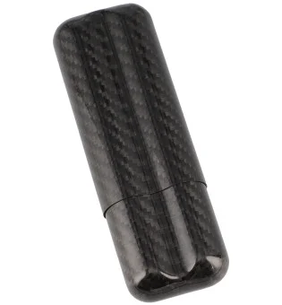 Kulfiber cigar etui til 2 cigarer