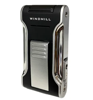 Kantana by Windmill Jetflamme Lighter sort/sølv