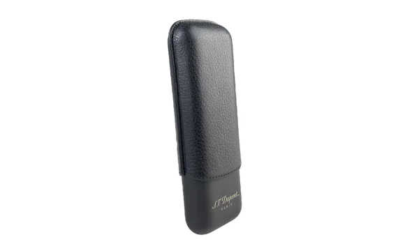 S.T. Dupont Cigaretui til 2 cigarer sort matgrå 183240