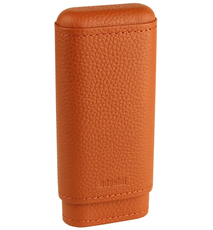 adorini cigaretui i ægte læder 2-3 cigarer Crocus Orange