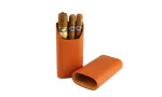 adorini cigaretui i ægte læder 2-3 cigarer Crocus Orange foto 3