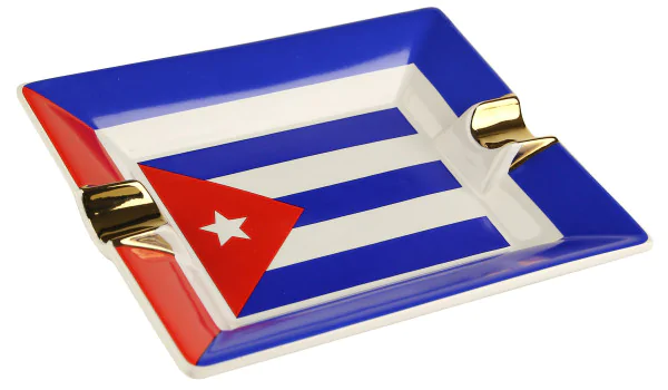 Cigaraskebæger i keramik Cubansk flag