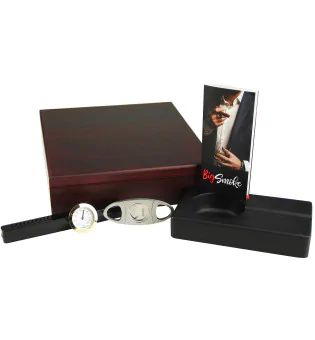 BigSmoke Humidor sæt brun