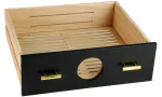 Skuffe til adorini Humidor Chianti medium sort med hygrometerhul foto 6