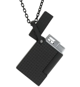 S.T. Dupont halskæde lighter sort K27068CH