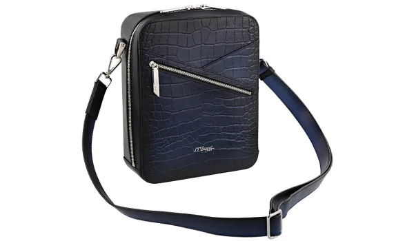 S.T. Dupont Le Grand Atelier Cigar Crossbody Taske Blå 141353