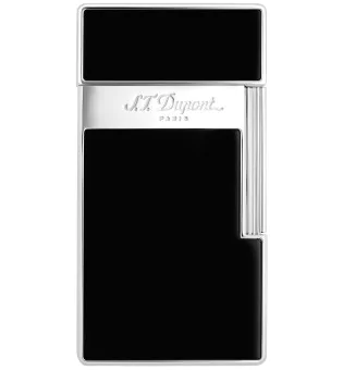 S.T. Dupont Biggy Lighter Sort Lak Krom 025001