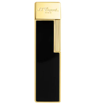 S.T. Dupont Twiggy Lighter sort lak guld 030002