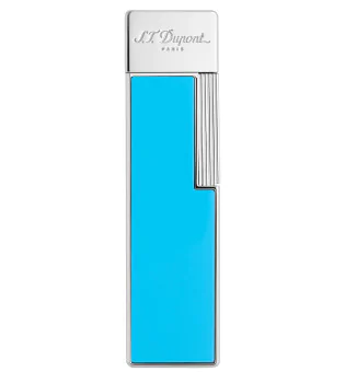 S.T. Dupont Twiggy Lighter lyseblå lak krom 030007