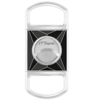 S.T. Dupont Cigarklipper Fire X sort lak krom 003370
