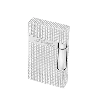 S.T. Dupont Ligne 2 16184 Lighter Diamand-Hovede Sølv foto 101