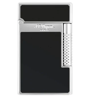 S.T. Dupont Le Grand Cling Lighter sort lak Palladium C23010