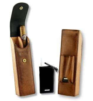 adorini Vintage etui & Slank Jet lighter sæt