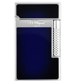 S.T. Dupont Le Grand Cling Lighter Sunburst Blå lak Palladium C23013