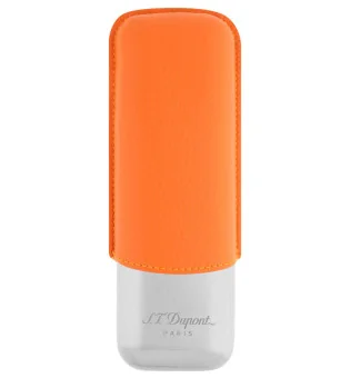 S.T. Dupont Cigaretui for 2 Cigarer Orange Krom 183266
