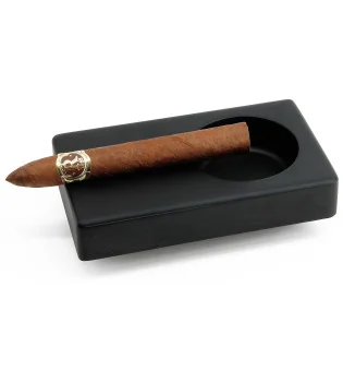 BigSmoke træ cigar askebæger sort til 1 cigar