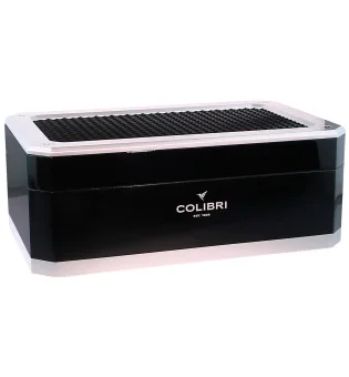 Colibri Humidor Rally sort og sølv