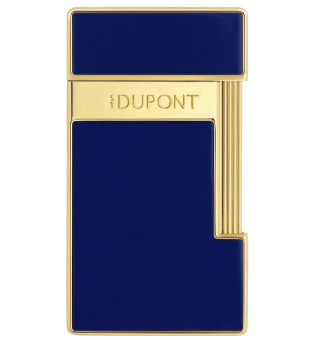 S.T. Dupont slank Lighter blå lak guld 028225