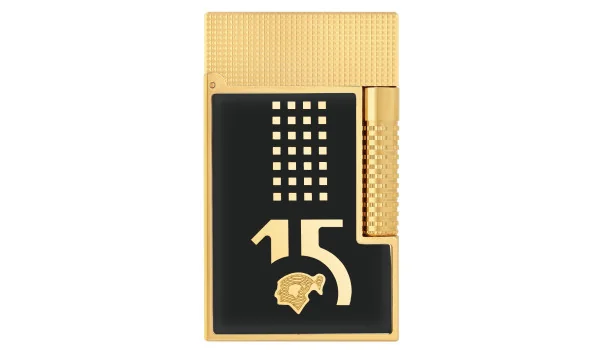 S.T Dupont Le Grand Cling Lighter Behike Sort Gult Guld C23003CL
