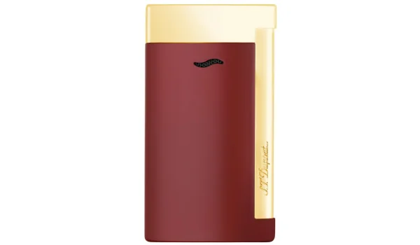 S.T. Dupont slank 7 Lighter Lotus Rød/guld udseende