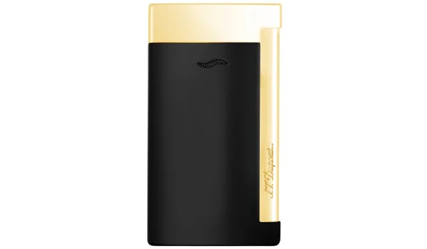 S.T. Dupont slank 7 Lighter sort/guld