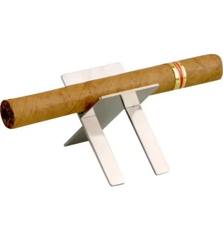 Cigarbænk metal krom stor