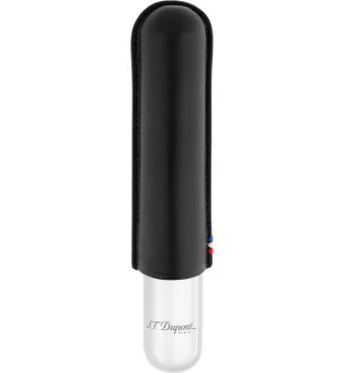 S.T. Dupont cigarkasse til 1 cigar sort/chrom 183160
