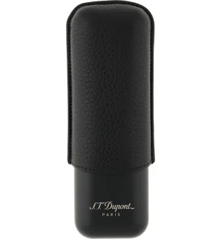 S.T. Dupont Cigaretui til 2 cigarer sort matgrå 183240