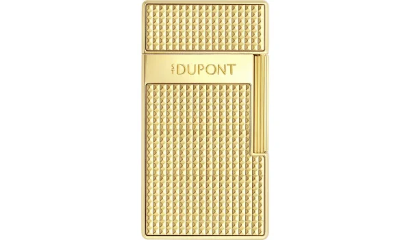 S.T. Dupont Biggy Lighter Diamamthoved Gylden 025209