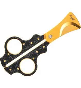 Angelo cigarsaks high-end metal sort og guld