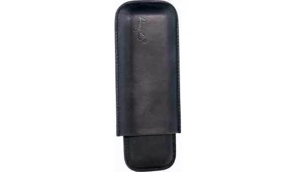 Angelo cigaretui sort 2 cigarer læder