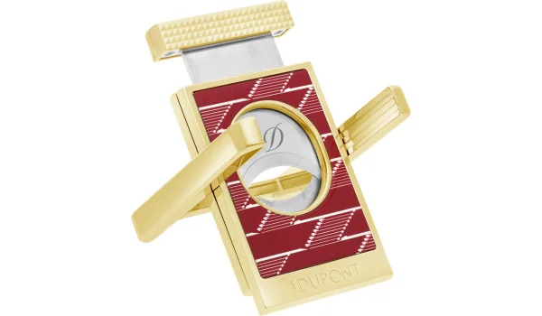 S.T. Dupont Klipper og Cigarstativ Monogram 1872 Bordeaux Rød 003478