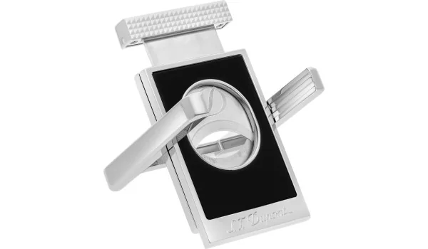 S.T. Dupont dobbeltknivs klipper med cigarstativ Sort & krom