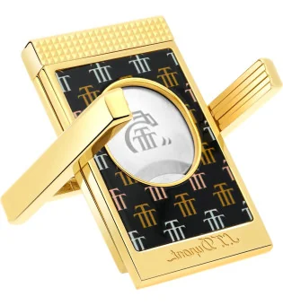 S.T. Dupont dobbeltbladet klipper med cigarstand Trinidad Sort guld 003477