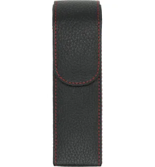 adorini pocket cigaretui 2 cigarer sort med rødt garn