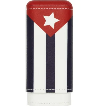 adorini cigaretui ægte læder 2-3 cigarer cubansk flag
