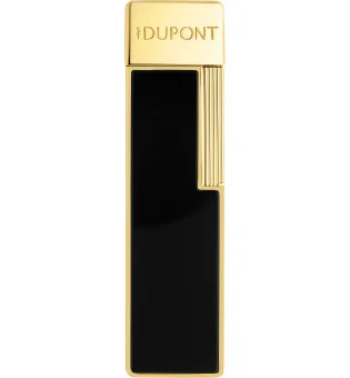 S.T. Dupont Twiggy Lighter Sort Lak Guld 030112