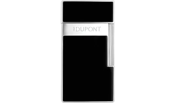 S.T. Dupont Biggy Lighter Sort Lak Krom 025221
