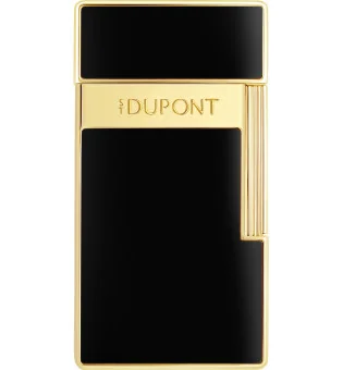 S.T. Dupont Biggy Lighter Sort Lak Gylden 025222