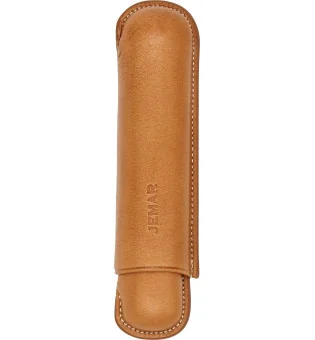 Jemar læder enkelt cigaretui naturlig 464/1