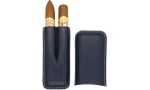 Jemar læder dobbelt cigaretui Edge Beruga blå 464/2