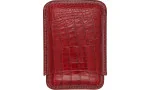 Jemar læder triple cigaretui Coco rød 464/3